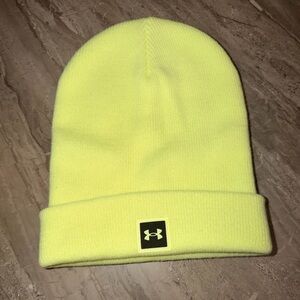 Under Armour Neon Yellow Knit Cap